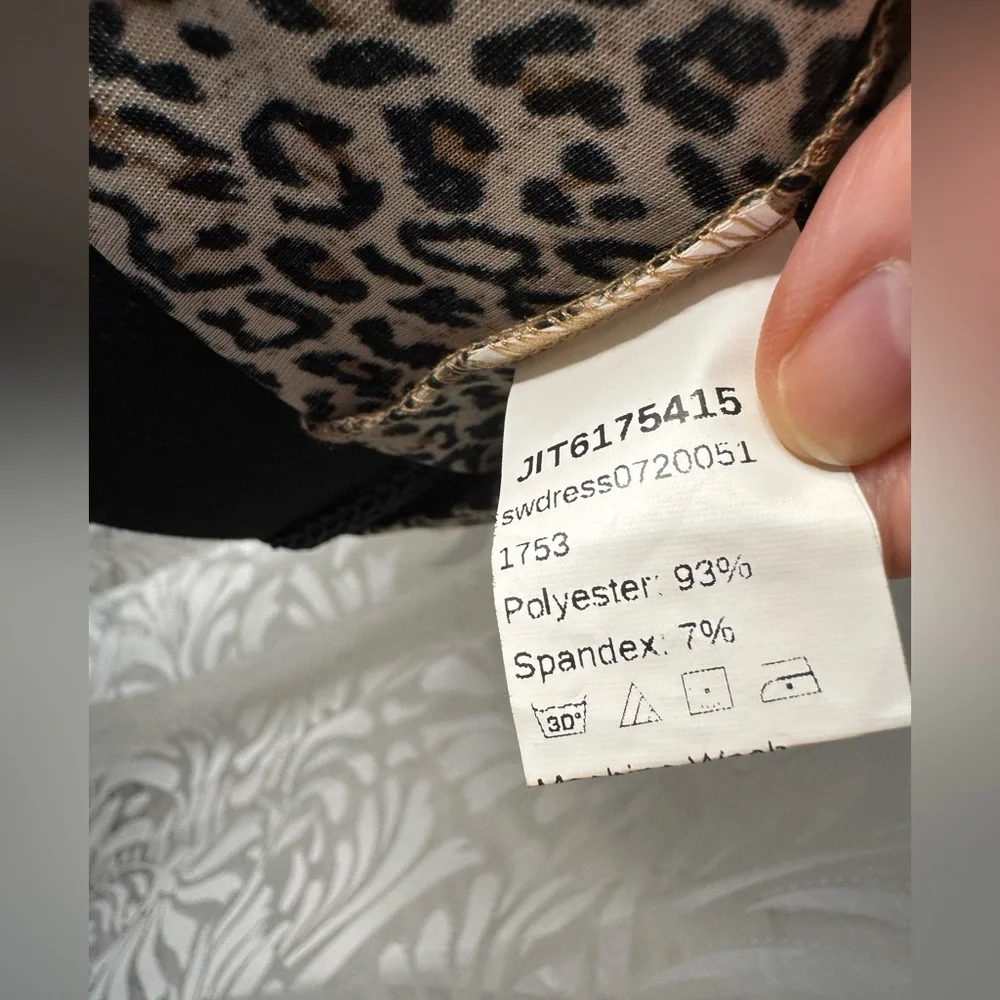 SHEIN Leopard Print Mini Dress with Spaghetti Straps - Picture 8 of 9